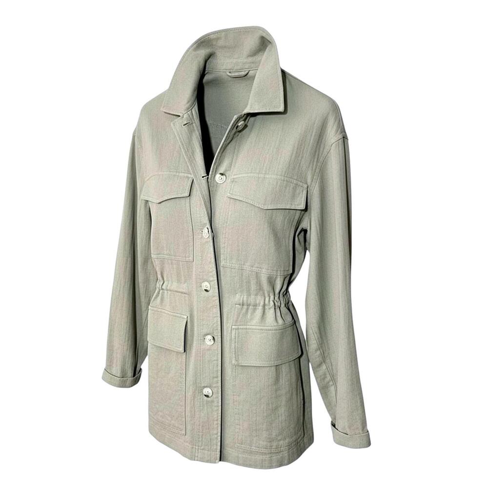 GENTLE FAWN Womens (S) Aloe Green 100% Cotton Button Front Daria Jacket